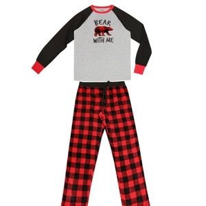 NEW Men's Holiday #FAMJAMS So Beary Merry Christmas Pajama Set Size Large